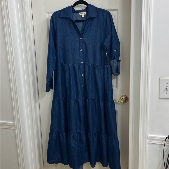 falling flower Dresses & Skirts - Falling Flower denim dress